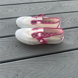 Vans x Barbie Mary Jane Sneakers Pink & Cream | Women’s 7.5